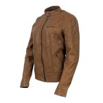 Milwaukee Leather Vintage SFL2811 Women’s Cognac Zipper Front Motorcycle Casual Fashion Leather Jacket - Image 6