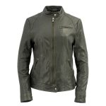 Milwaukee Leather Vintage SFL2811 Women’s Olive Zipper Front Motorcycle Casual Fashion Leather Jacket - Image 7