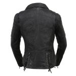 Milwaukee Leather Black Vintage Motorcycle Inspired Vegan Tan Fashion Leather Jacket for Women SFL2812 - Image 5