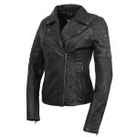 Milwaukee Leather Black Vintage Motorcycle Inspired Vegan Tan Fashion Leather Jacket for Women SFL2812 - Image 7