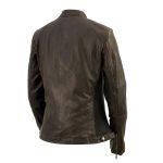 Milwaukee Leather Vintage SFL2813 Women’s Brown Leather Moto Style Fashion Jacket - Image 6