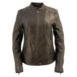 Milwaukee Leather Vintage SFL2813 Women’s Brown Leather Moto Style Fashion Jacket - Image 8