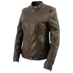 Milwaukee Leather Vintage SFL2813 Women’s Brown Leather Moto Style Fashion Jacket - Image 7