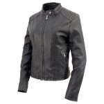 Milwaukee Leather Vintage SFL2814 Women’s Black Leather Motorcycle Style Fashion Jacket - Image 6