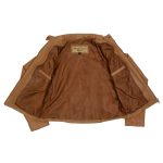 Milwaukee Leather Vintage SFL2814 Women’s Cognac Leather Moto Style Fashion Jacket - Image 2