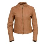 Milwaukee Leather Vintage SFL2814 Women’s Cognac Leather Moto Style Fashion Jacket - Image 8
