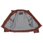 Milwaukee Leather SFL2830 Women’s Maroon Sheepskin Scuba Style Fashion Leather Jacket - Image 4