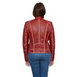 Milwaukee Leather SFL2830 Women’s Red Scuba Style Sheepskin Fashion Leather Jacket - Image 4