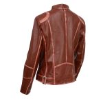 Milwaukee Leather SFL2830 Women’s Maroon Sheepskin Scuba Style Fashion Leather Jacket - Image 6