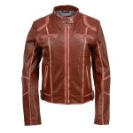 Milwaukee Leather SFL2830 Women’s Maroon Sheepskin Scuba Style Fashion Leather Jacket - Image 9