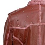 Milwaukee Leather SFL2840 Women’s Maiden Maroon Premium Sheepskin Motorcycle Fashion Leather Jacket with Studs - Image 6