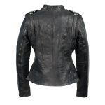 Milwaukee Leather Women’s Black Leather Motorcycle Style Fashion Jacket with Asymmetrical Zipper SFL2845 - Image 4