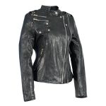 Milwaukee Leather Women’s Black Leather Motorcycle Style Fashion Jacket with Asymmetrical Zipper SFL2845 - Image 5