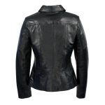 Milwaukee Leather SFL2850 Women’s Classic Black Zippered Motorcycle Style Fashion Leather Jacket with Shirt Style Collar - Image 2