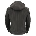 Milwaukee Leather SFL2865 Women’s Black Scuba Style Fashion Casual Leather Jacket with Hoodie - Image 2
