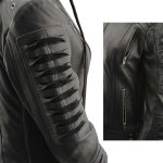 Milwaukee Leather SFL2865 Women’s Black Scuba Style Fashion Casual Leather Jacket with Hoodie - Image 7