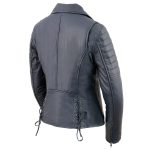 Milwaukee Leather Women’s Duchess Blue Motorcycle Style Fashion Casual Leather Jacket SFL2870 - Image 9