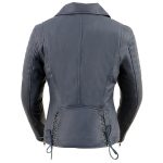 Milwaukee Leather Women’s Duchess Blue Motorcycle Style Fashion Casual Leather Jacket SFL2870 - Image 2