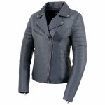 Milwaukee Leather Women’s Duchess Blue Motorcycle Style Fashion Casual Leather Jacket SFL2870 - Image 6