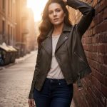 Milwaukee Leather Women’s Duchess Olive Motorcycle Style Fashion Casual Leather Jacket SFL2870 - Image 5
