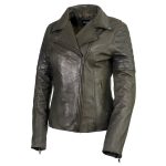 Milwaukee Leather Women’s Duchess Olive Motorcycle Style Fashion Casual Leather Jacket SFL2870 - Image 11
