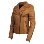 Milwaukee Leather Women’s Duchess Whiskey Motorcycle Style Fashion Casual Leather Jacket SFL2870 - Image 9