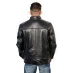 Milwaukee Leather Men’s Cafe Racer Black Premium Lambskin Motorcycle Fashion Leather Jacket SFM1800 - Image 2
