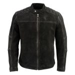 Milwaukee Leather Vintage SFM1801 Men’s Black Nubuck Leather Zipper Front Motorcycle Style Fashion Jacket - Image 10