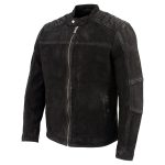 Milwaukee Leather Vintage SFM1801 Men’s Black Nubuck Leather Zipper Front Motorcycle Style Fashion Jacket - Image 7