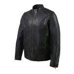 Milwaukee Leather Vintage SFM1803 Men’s Black Leather Moto Style Fashion Jacket - Image 6