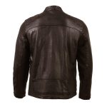Milwaukee Leather Vintage SFM1803 Men’s Brown Leather Moto Style Fashion Jacket - Image 2