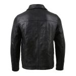 Milwaukee Leather Vintage SFM1804 Men’s Classic Black Zipper Front Jacket with Shirt Collar - Image 2