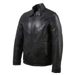 Milwaukee Leather Vintage SFM1804 Men’s Classic Black Zipper Front Jacket with Shirt Collar - Image 6