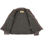Milwaukee Leather Vintage SFM1804 Men’s Classic Brown Zipper Front Jacket with Shirt Collar - Image 2
