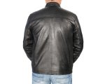 Milwaukee Leather SFM1805 Men’s Black Side Stitch Cafe Racer Lambskin Leather Jacket - Image 2