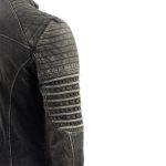 Milwaukee Leather Vintage SFM1808 Men’s Black Leather Seamed Shoulder Zipper Front Jacket - Image 8