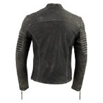 Milwaukee Leather Vintage SFM1808 Men’s Black Leather Seamed Shoulder Zipper Front Jacket - Image 2