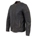 Milwaukee Leather Vintage SFM1808 Men’s Brown Leather Seamed Shoulder Zipper Front Jacket - Image 7