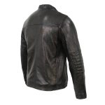 Milwaukee Leather SFM1809 Men’s Two-Tone Euro Collar Cafe Style Leather Jacket - Image 9