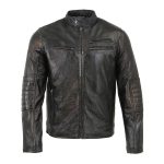 Milwaukee Leather SFM1809 Men’s Two-Tone Euro Collar Cafe Style Leather Jacket - Image 8