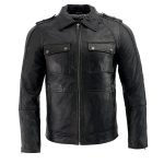 Milwaukee Leather SFM1810 Men’s Black Lamsbkin Patch Pocket Leather Jacket - Image 6