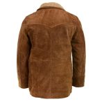 Milwaukee Leather Vintage SFM1819 Men’s Western Style Long Brown Suede Leather Fashion Coat Jacket - Image 2
