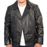 Milwaukee Leather Men’s Studded Black Leather Fashion Motorcycle Style Jacket SFM1825 - Image 4