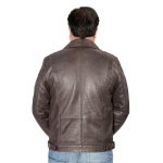 Milwaukee Leather SFM1825 Men’s ‘Studded’ Brown Leather Motorcycle Style Jacket - Image 2