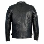 Milwaukee Leather SFM1840 Men’s ‘Quilted’ Black Leather Fashion Jacket with Snap Button Collar - Image 2