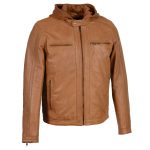 Milwaukee Leather SFM1845 Men’s Saddle Fashion Casual Leather Jacket with Removable Hoodie
