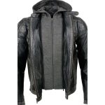 Milwaukee Leather SFM1846 Men’s Black Fashion Casual Leather Jacket with Removable Hoodie - Image 10