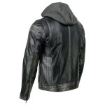 Milwaukee Leather SFM1846 Men’s Black Fashion Casual Leather Jacket with Removable Hoodie - Image 11
