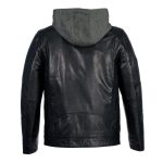 Milwaukee Leather SFM1850 Men’s Black Snap Collar Motorcycle Style Fashion Casual Leather Jacket with Removable Hoodie - Image 2