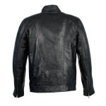 Milwaukee Leather Men’s Black Motorcycle Fashion Leather Jacket with Front Zipper Closure SFM1860 - Image 2